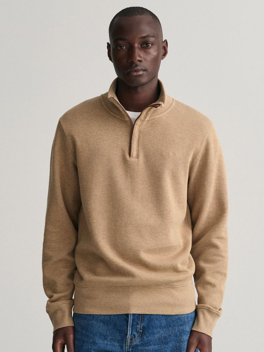 GANT Men Solid High Neck Sweatshirt
