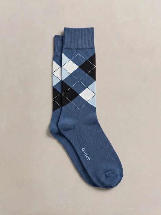 GANT Men Cotton Patterned Calf Length Socks