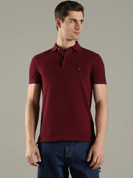 Tommy Hilfiger Men Polo Collar Slim Fit T-shirt