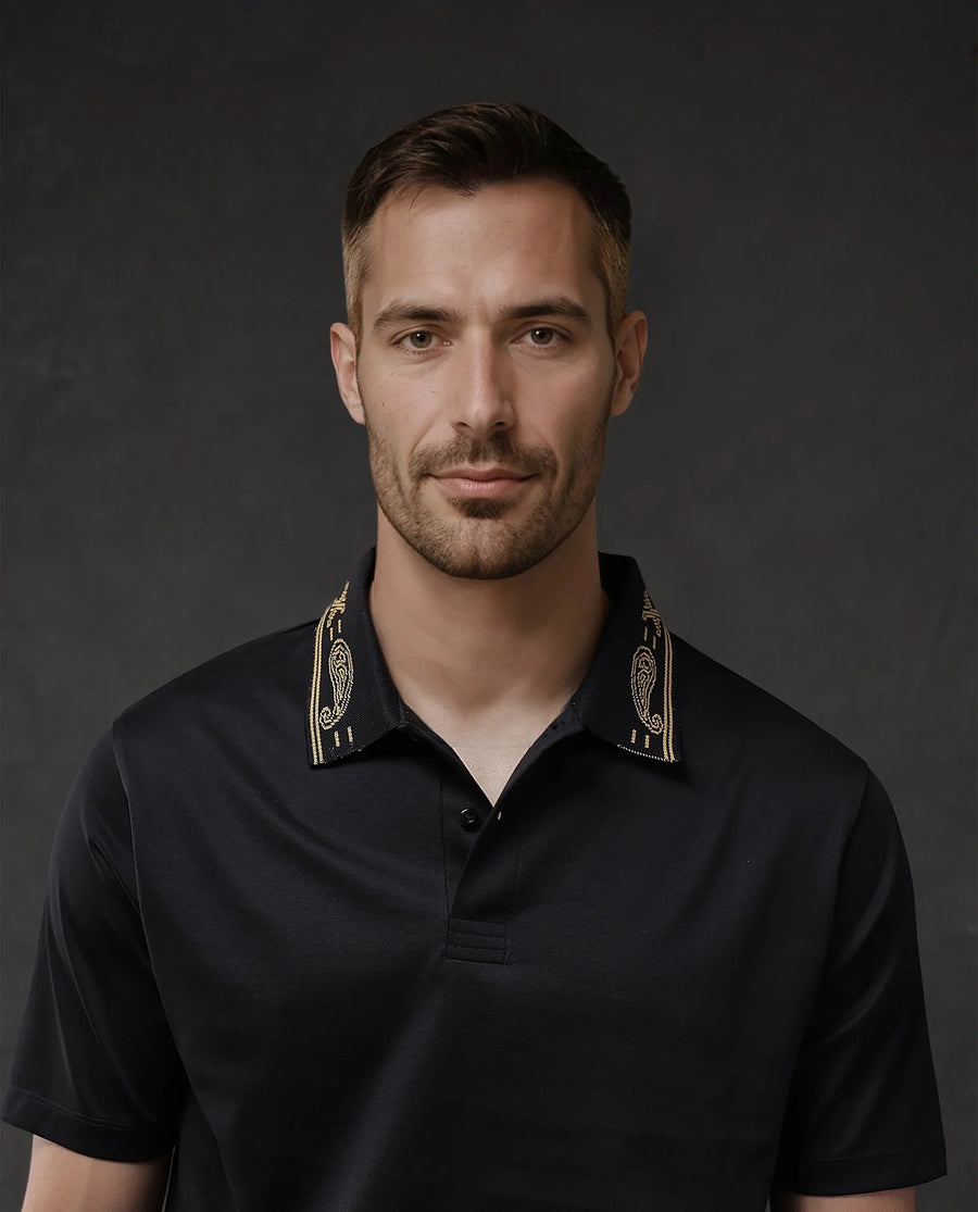 Rare Rabbit Men's Plain Regular Fit Half Sleeve Polo