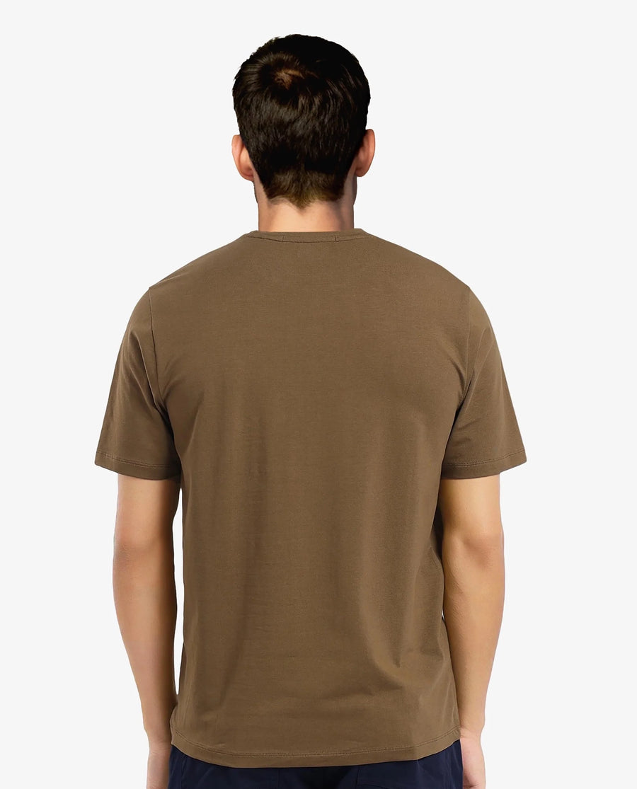 Rare Rabbit Men's Vin Dark Green Cotton Blend printed Regular Fit Half Sleeve Crew Neck T-Shirt