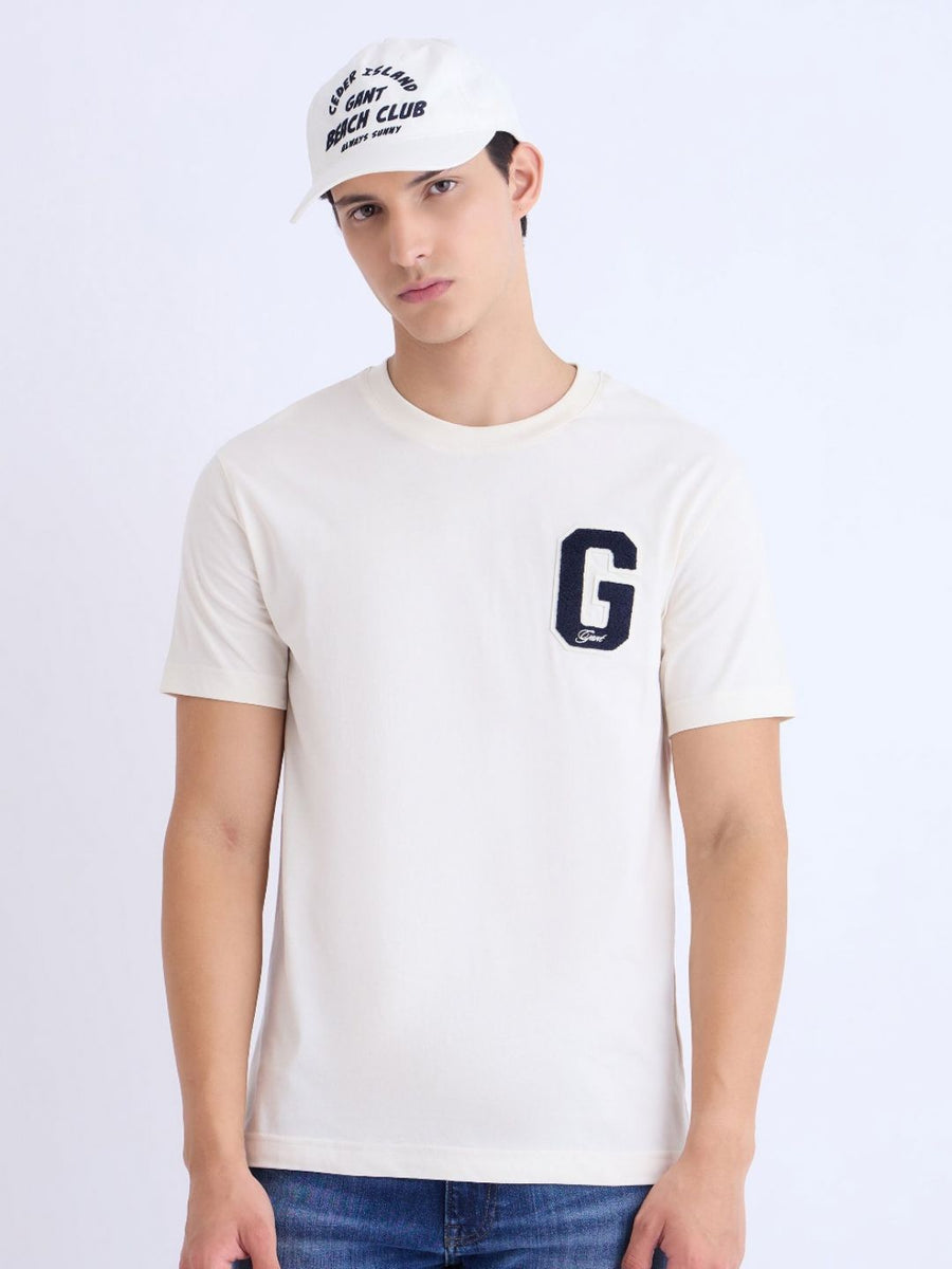 GANT Typography Printed Pure Cotton T-shirt