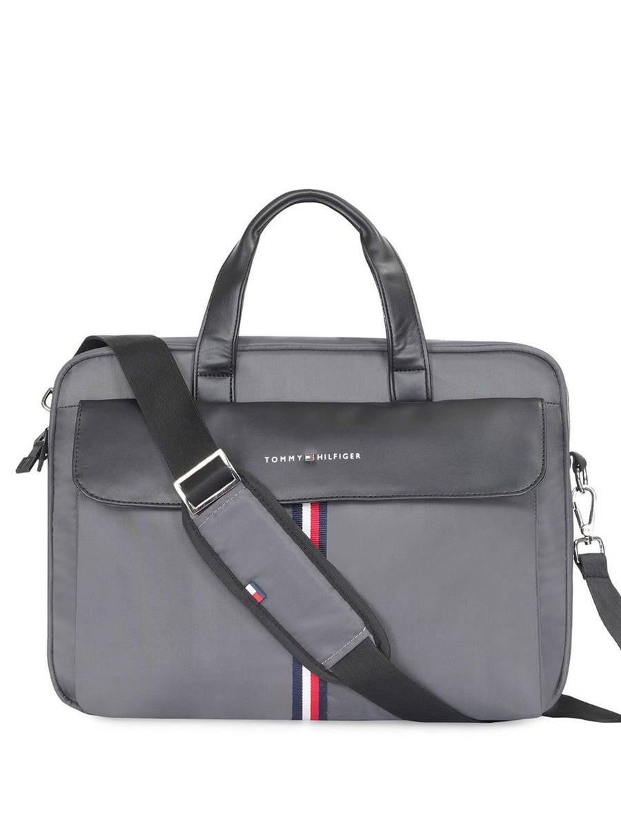 Tommy Hilfiger Unisex Striped Laptop Bag