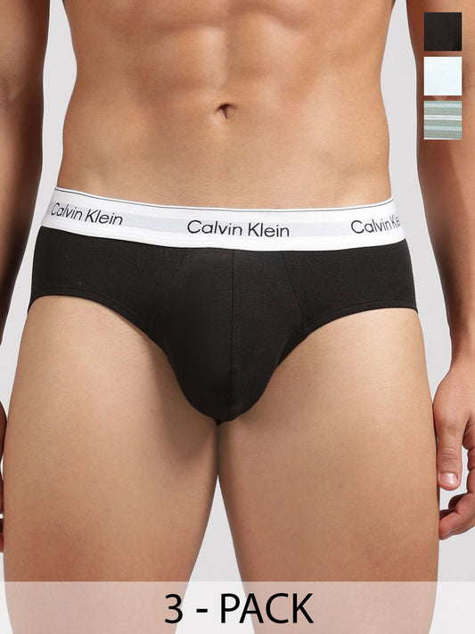 Calvin Klein Underwear Men Pack of 3 Assorted Cotton Fashion