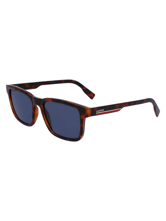 Lacoste Men Blue Lens & Brown Wayfarer Sunglasses with