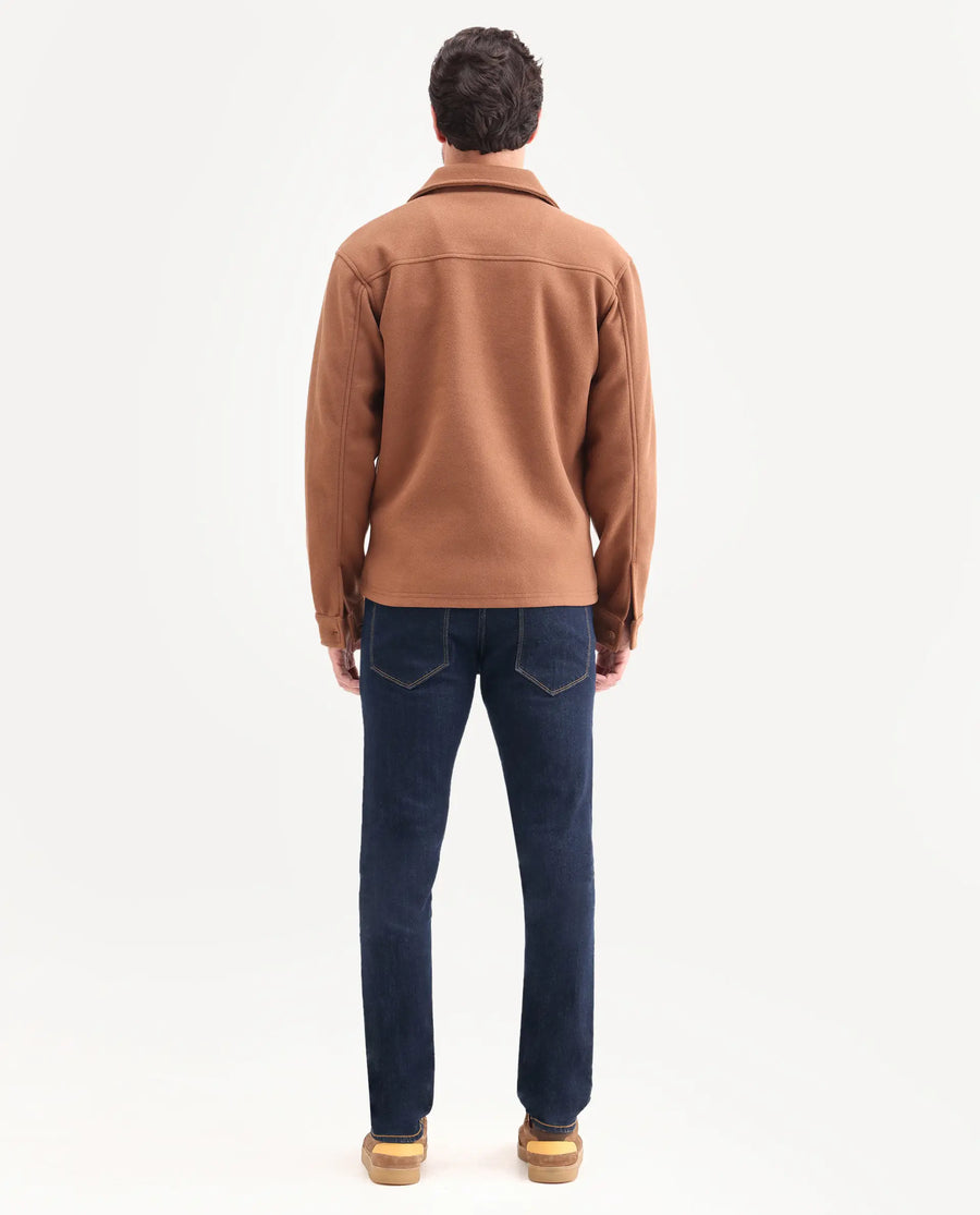 Rare Rabbit Men's Yukto H Dark Navy Cotton Blend Fabric Shank And Zipper Hawk Slim Plain Jeans