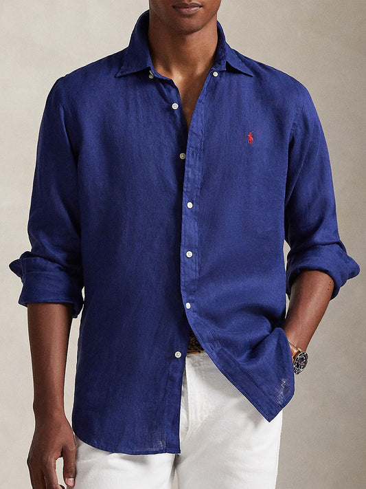 Polo Ralph Lauren Linen Spread Collar Shirt