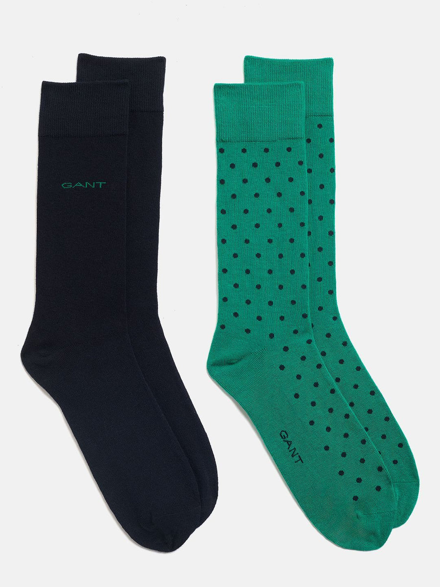 GANT Men Pack Of 2 Patterned Calf Length Socks