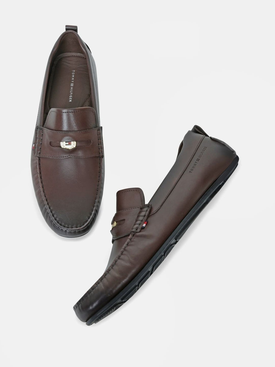 Tommy Hilfiger Men Leather Driving Shoes