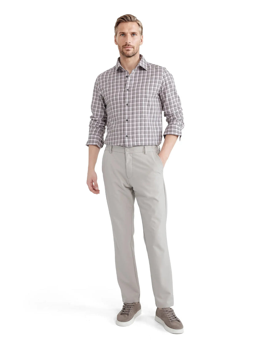 Rare Rabbit Men's Zylot Pink Cotton Checked Print Regular Fit Full Sleeve Collared Shirt