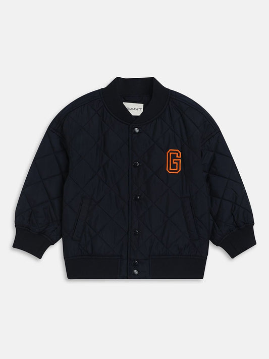 GANT Boys Stand Collar Quilted Jacket