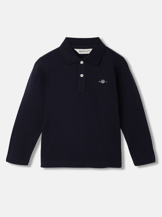 GANT Boys Polo Collar Cotton T-shirt