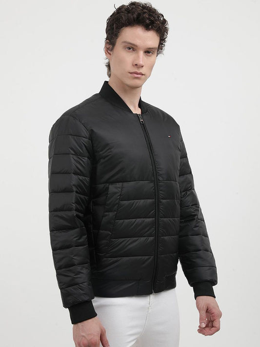 Tommy Hilfiger Men Solid Stand Collar Padded Jacket