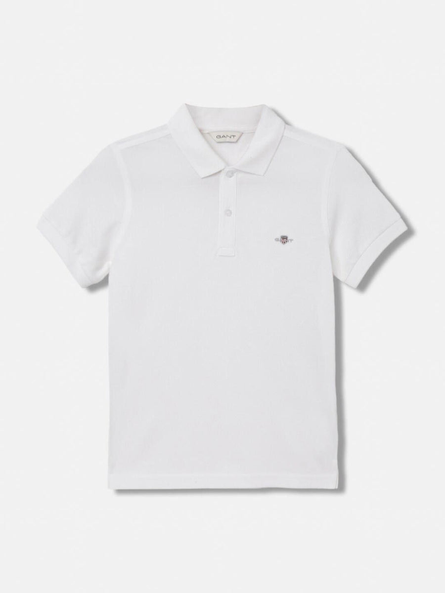 GANT Solid Polo Neck Regular Fit T-Shirt