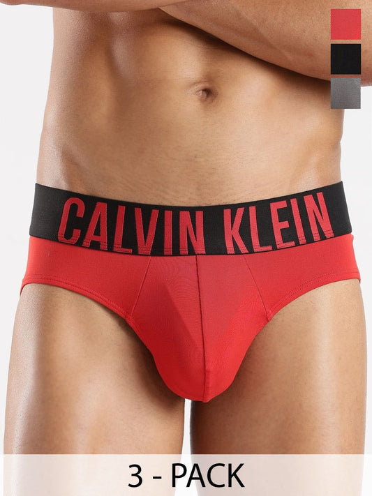Calvin Klein Underwear Pack Of 3 Low Rise Basic Briefs NB3610907