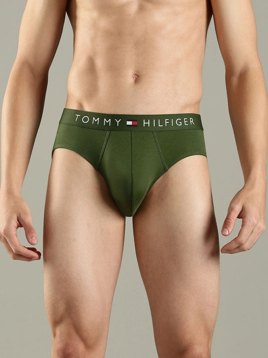 Tommy Hilfiger Men Pack Of 5 Solid Low Rise Briefs