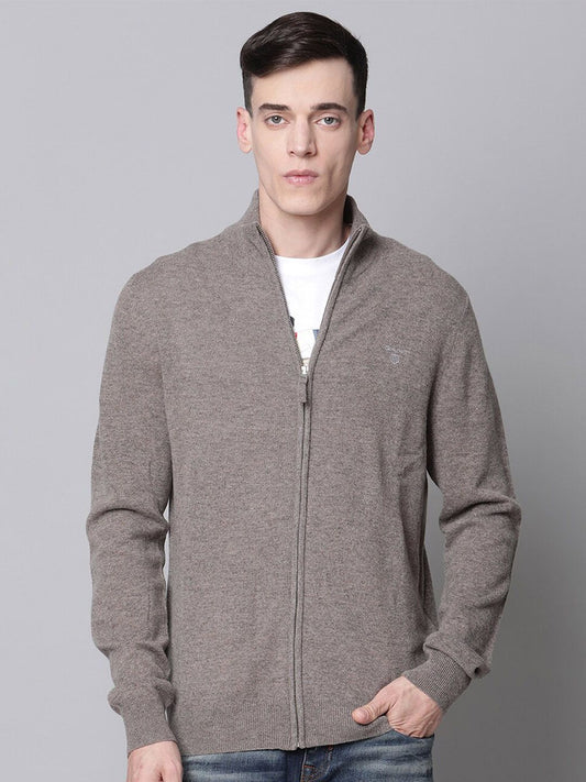 GANT Men Grey Woolen Cardigan