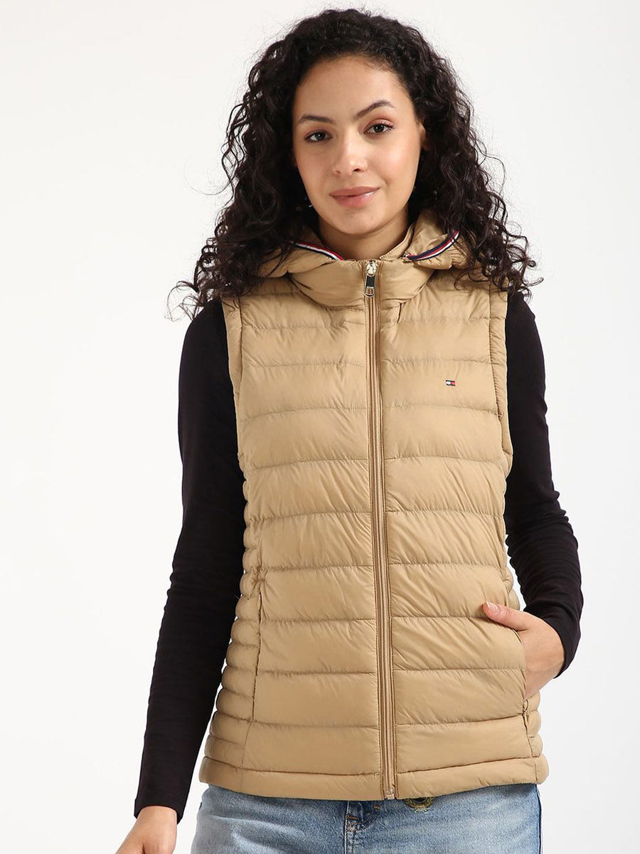 Tommy Hilfiger Women Hooded Solid Casual Puffer Jacket