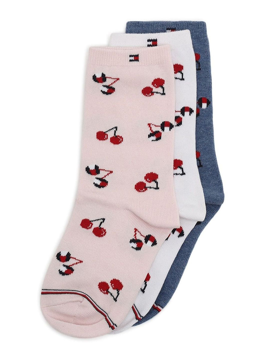 Tommy Hilfiger Girl Pack of  Patterned Calf Length Cotton Socks
