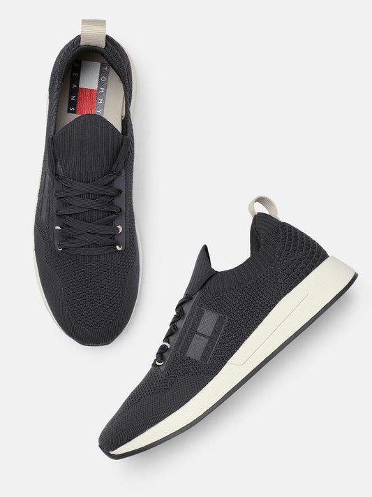 Tommy Hilfiger Men Knitted Texture Regular Sneakers