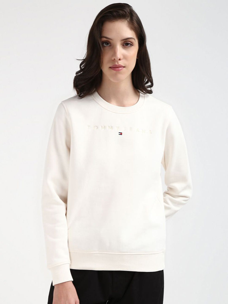 Tommy Hilfiger Women Embroidered Round Neck Long Sleeves Sweatshirt