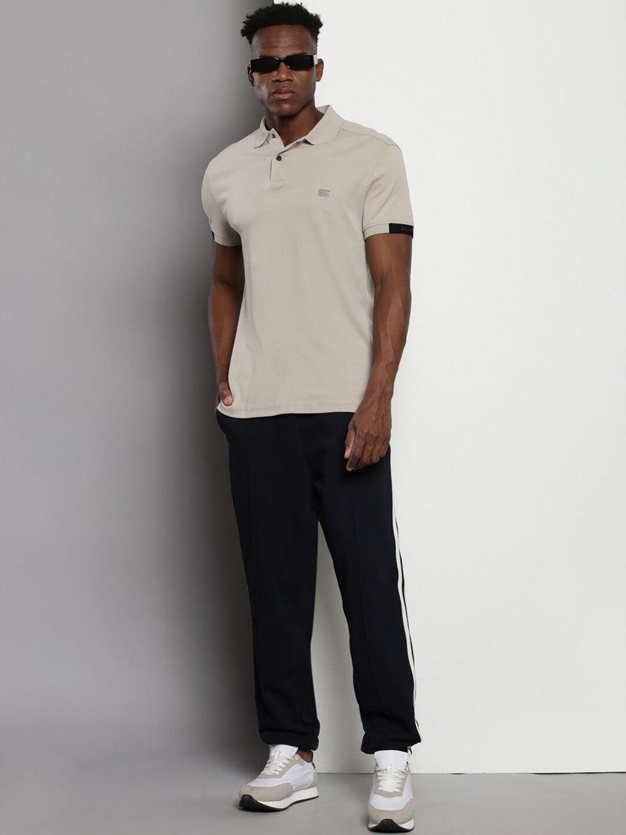 Tommy Hilfiger Men Mid-Rise Pure-Cotton Joggers