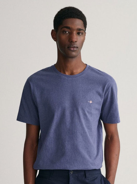 GANT Men Round Neck Pure Cotton T-shirt