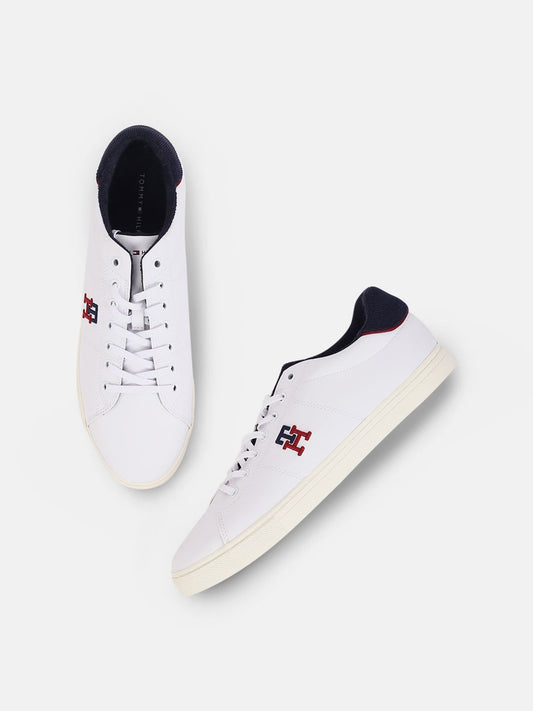 Tommy Hilfiger Men Padded Insole Leather Basics Sneakers