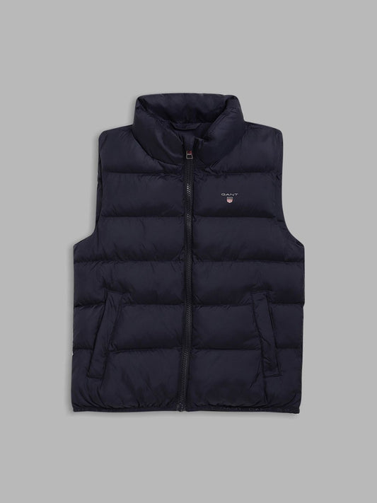 GANT Boys Navy Blue Solid Padded Jacket