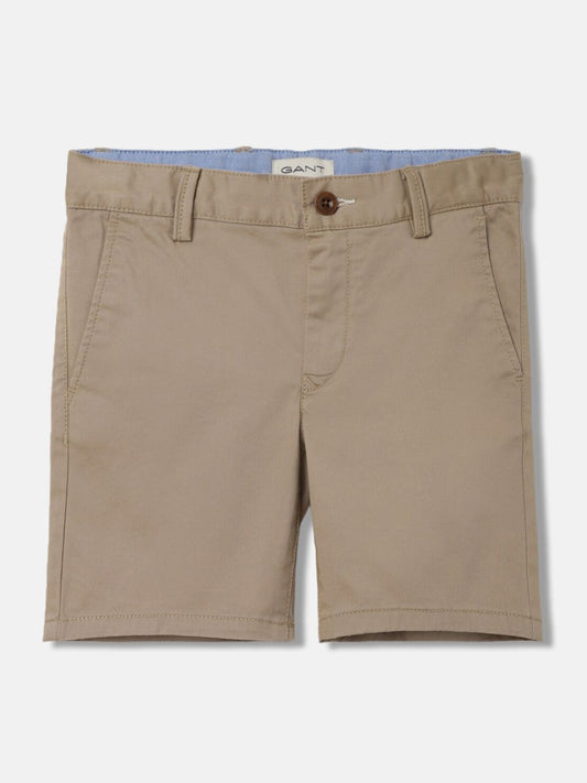GANT Solid Mid-Rise Regular Fit Shorts