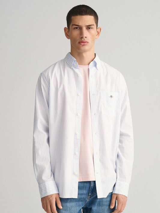GANT Striped Button Down Regular Fit Shirt