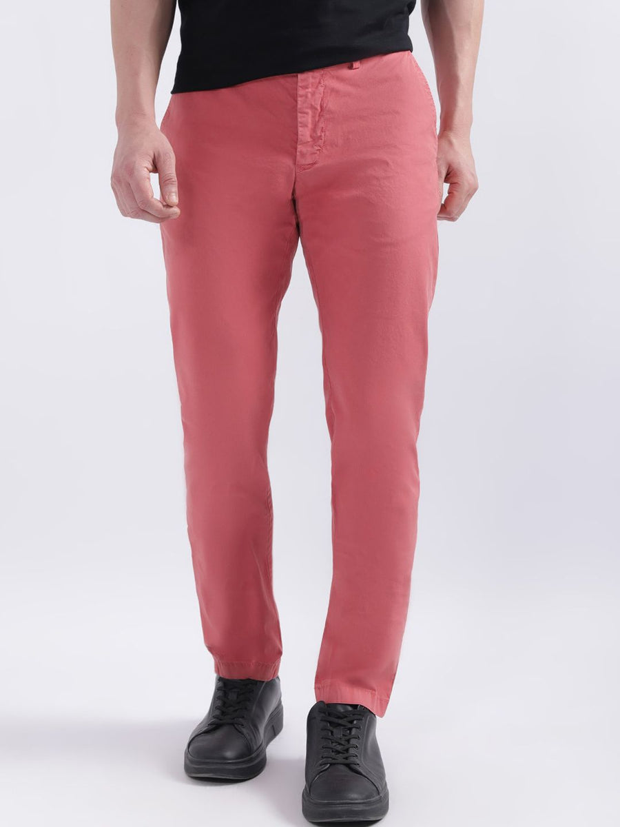 GANT Men Comfort Slim Fit Mid-Rise Trousers