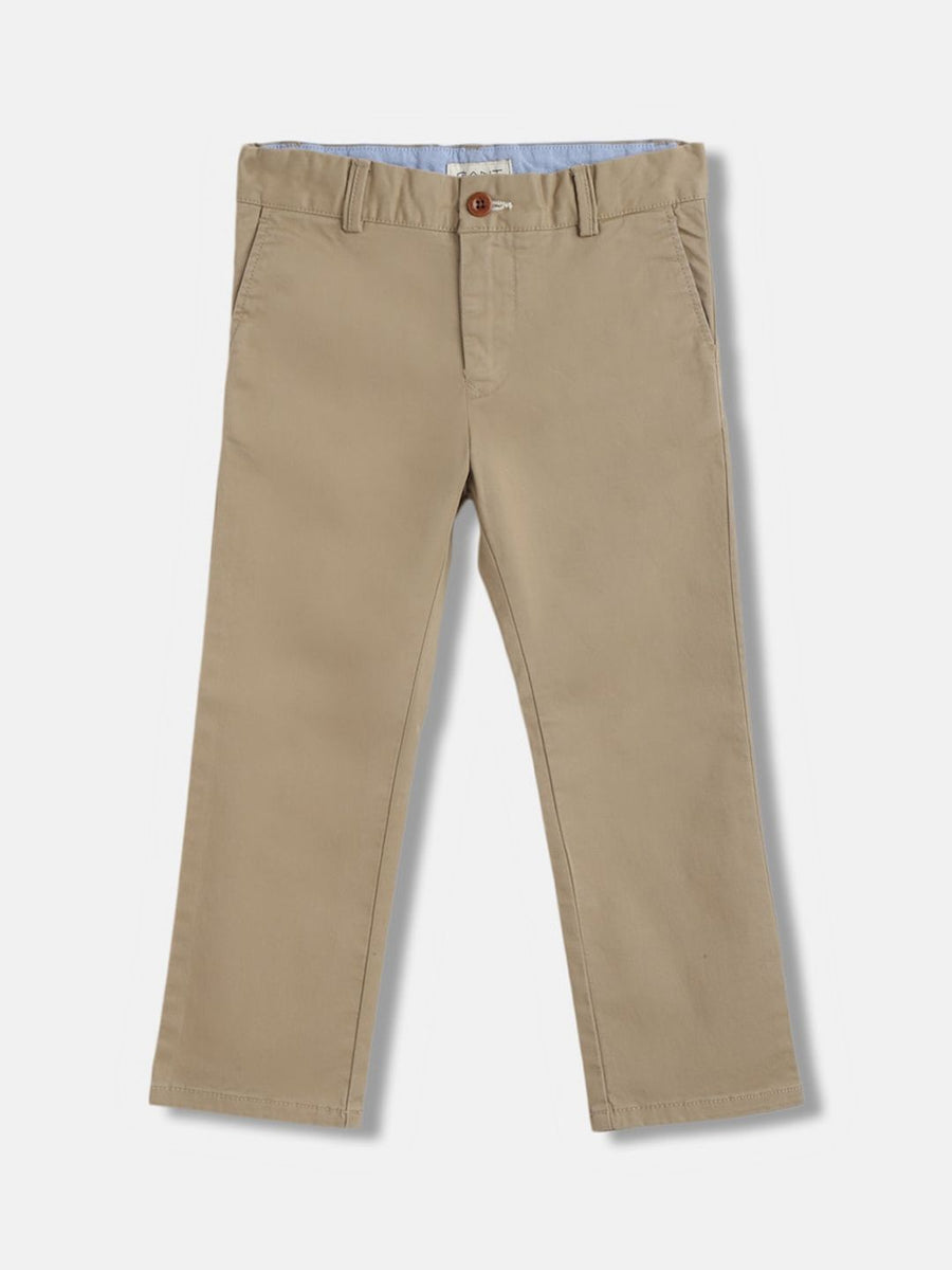 GANT Boys Mid-Rise Chinos Trousers
