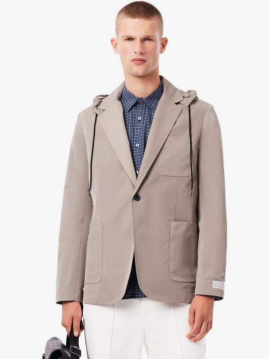Lacoste Hooded Twill Blazer