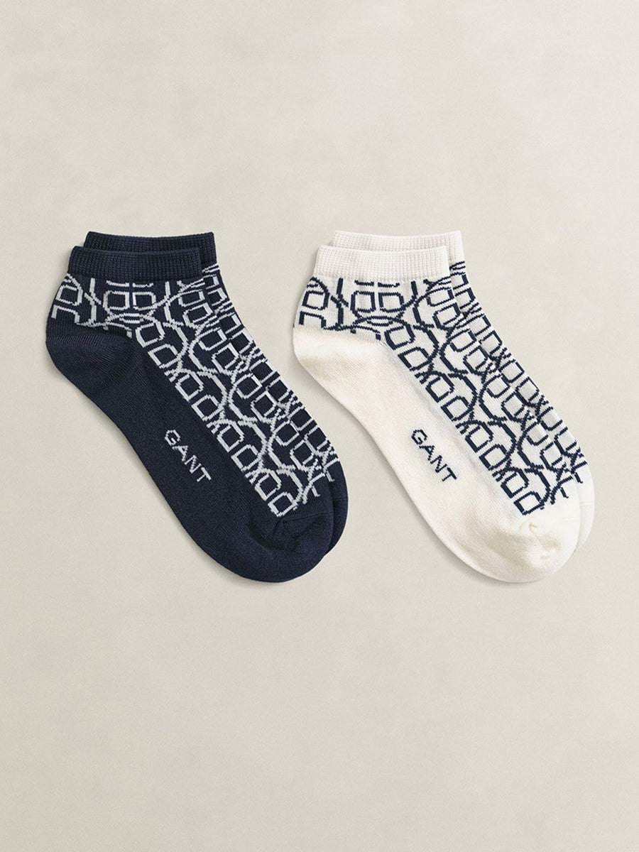 Gant Women Multicolour Printed Monogram Socks Pack of 2