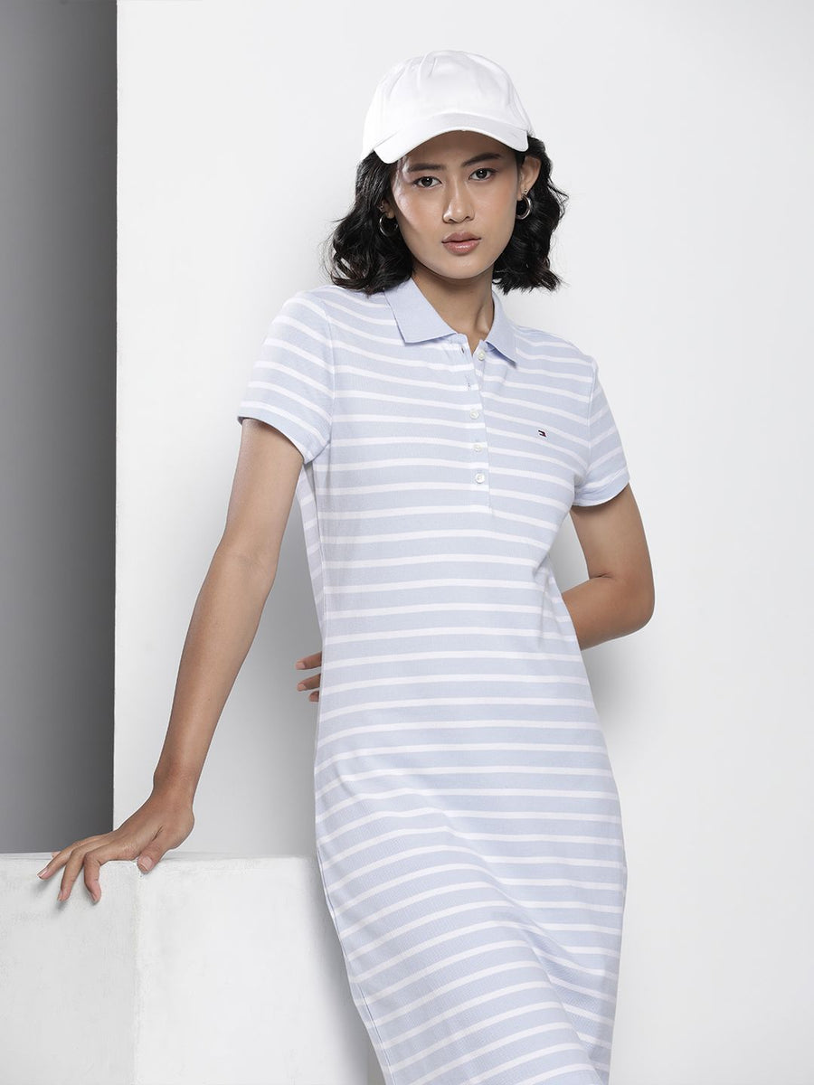 Tommy Hilfiger Short Sleeves Striped T-shirt Dress