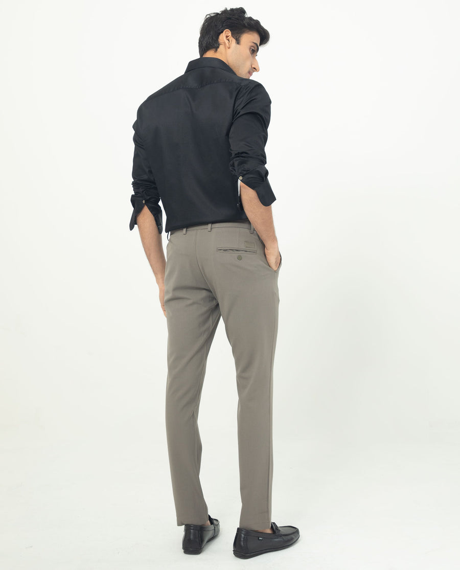 Rare Rabbit Men's Comor Black Cotton Plain Regular Fit Full Sleeve Collared Shirt