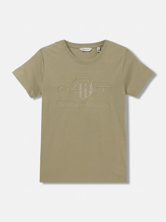 GANT Solid Round Neck Regular Fit T-Shirt