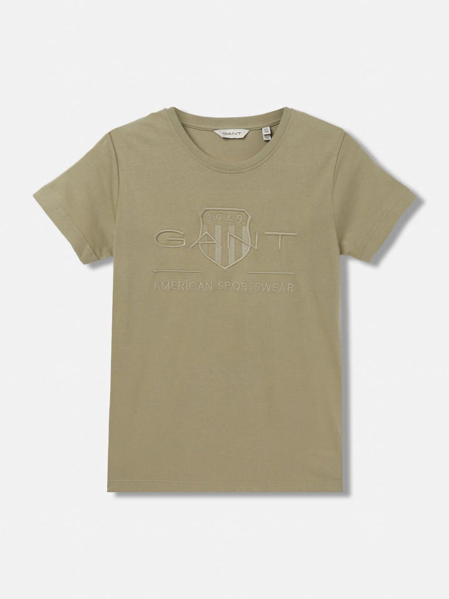 GANT Solid Round Neck Regular Fit T-Shirt