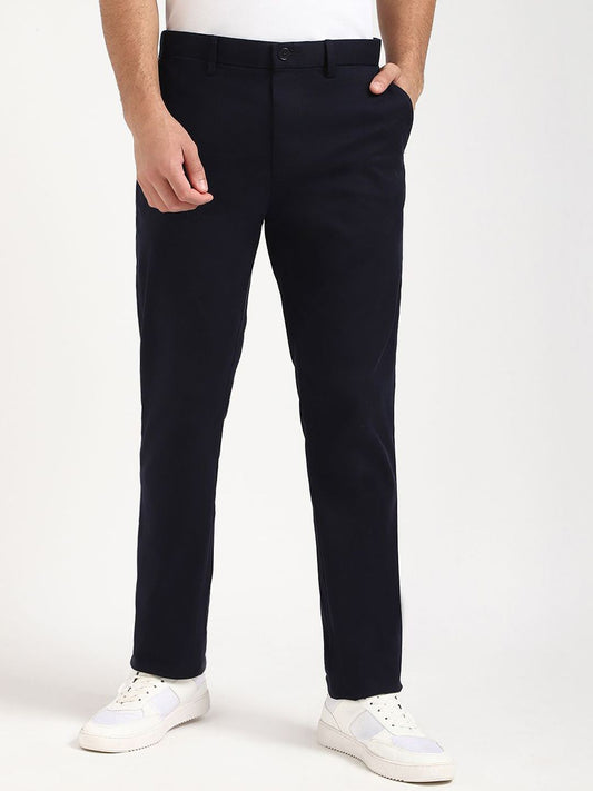 Tommy Hilfiger Men Regular Fit Mid-Rise Trousers