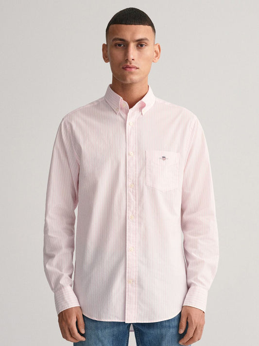 GANT Striped Button Down Regular Fit Shirt