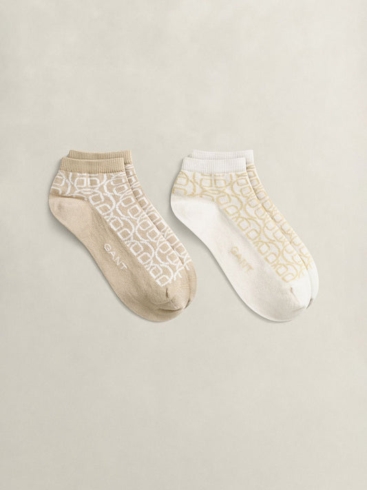 Gant Women Multicolour Printed Monogram Socks Pack of 2