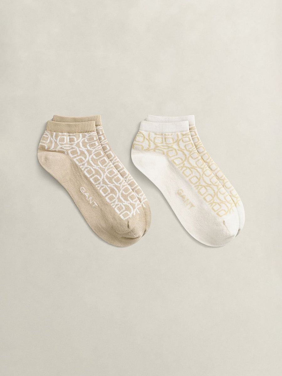 Gant Women Multicolour Printed Monogram Socks Pack of 2