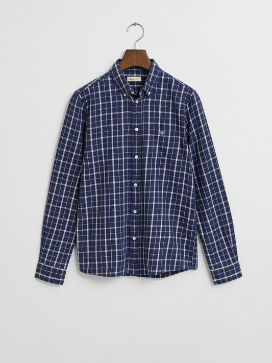 GANT Boys Checked Button-Down Collar Pure Cotton Casual Shirt