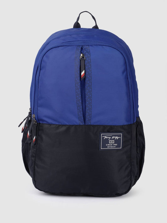 Tommy Hilfiger Unisex Colourblocked Backpack with Rain Cover