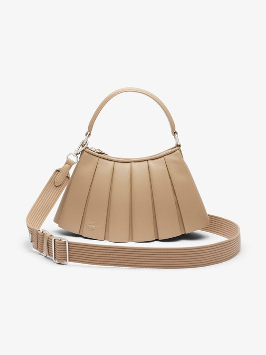Lacoste Textured Structured Handheld Bag with Quilted