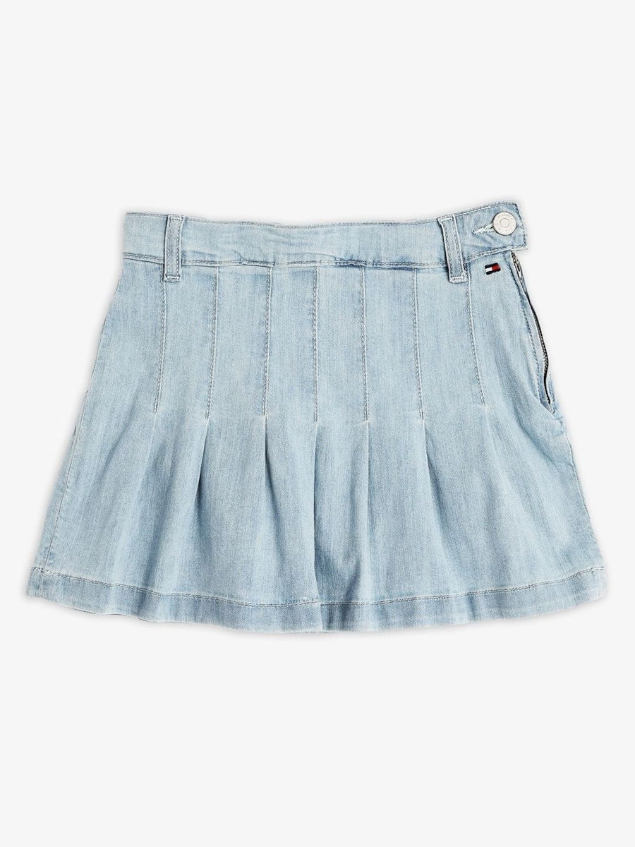 Tommy Hilfiger Girls Mid Rise  A-Line Knee Length Skirt