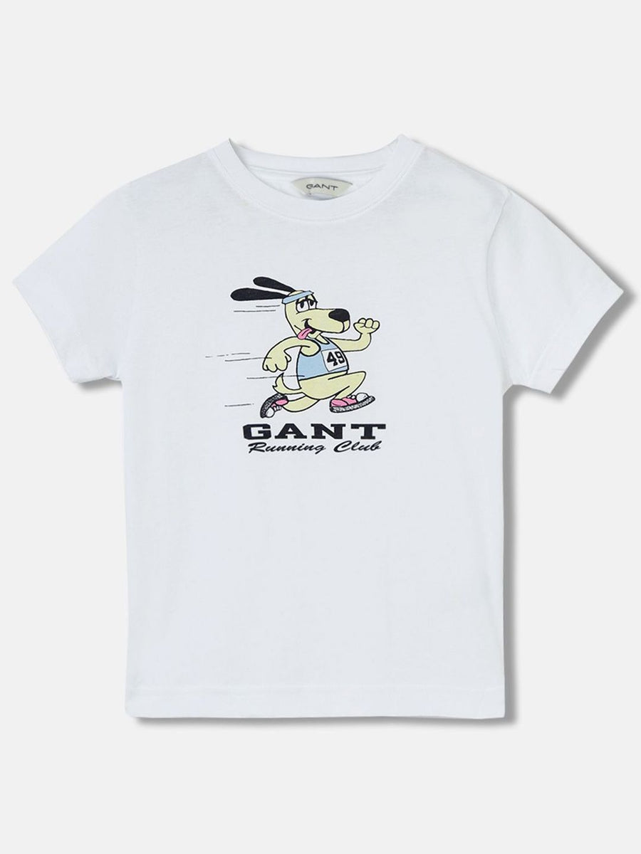 GANT Boys Graphic Printed Pure Cotton T-shirt