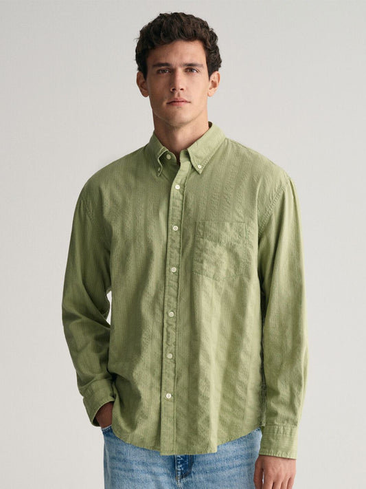 GANT Striped Button Down Relaxed Fit Shirt