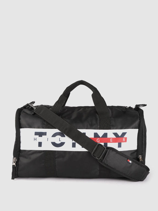 Tommy Hilfiger Unisex Brand Logo Printed Duffel Bag